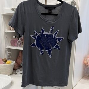 Marc By Marc Jacobs Dark Gray Sun Graphic Tee